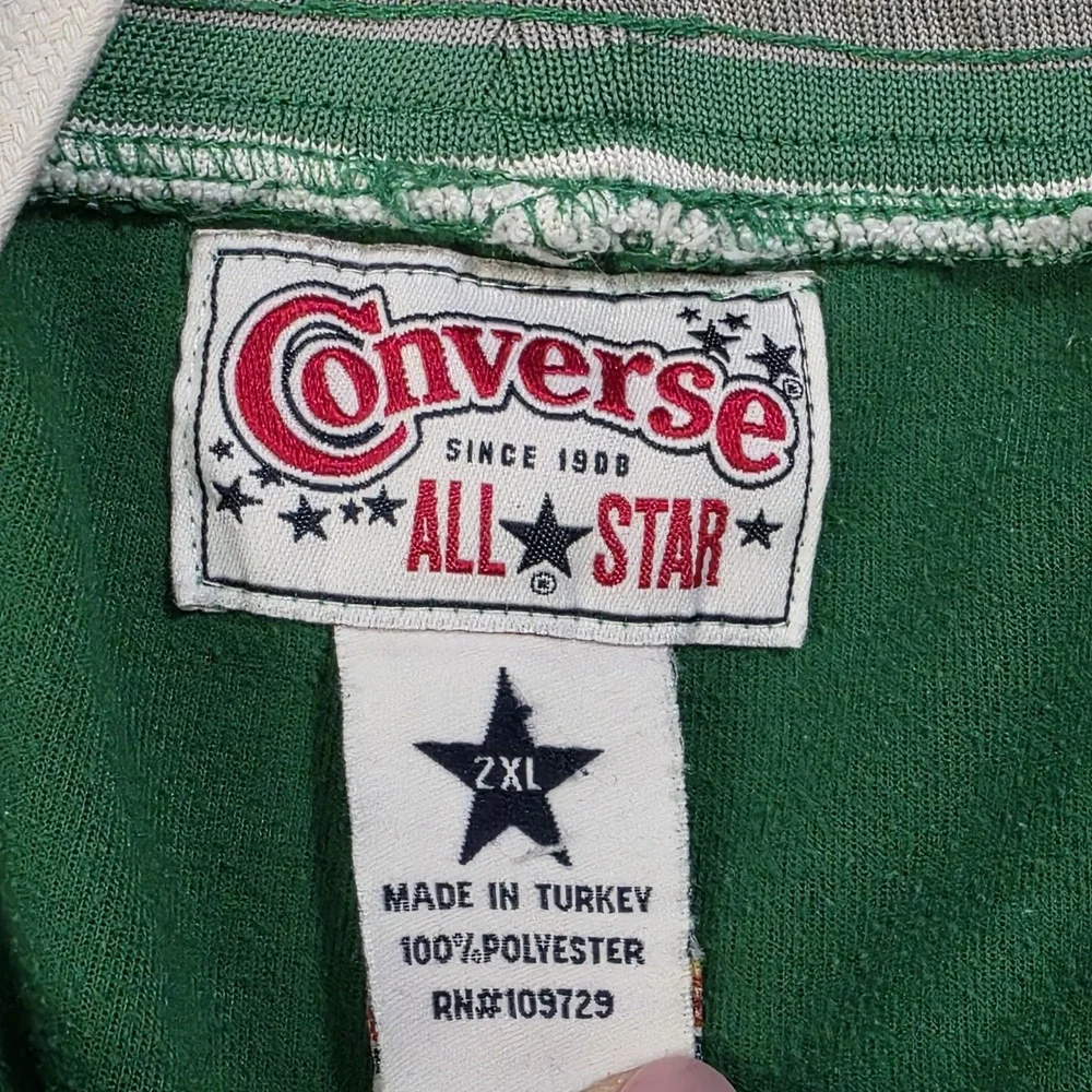 Converse All Star EST 1908‎ Logo Green Sweatpants Men's Size XXL RARE